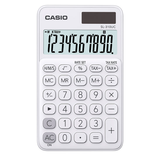 Zsebszámológép 10 digit Casio SL 310 fehér kép