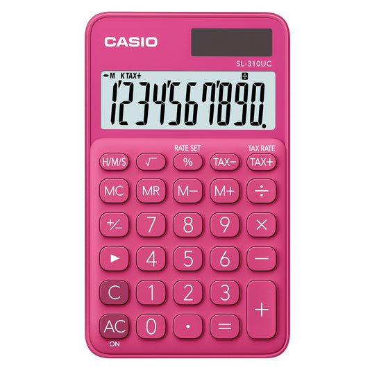 Zsebszámológép 10 digit Casio SL 310 rózsaszín kép