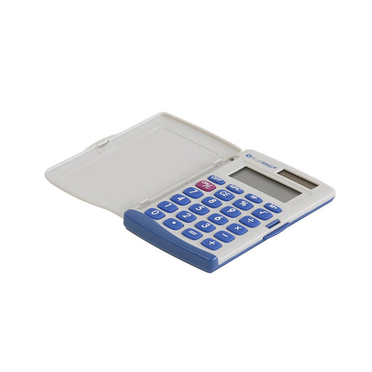 Zsebszámológép 8 digit fedeles napelemes gumírozott gombokkal Bluering® kép