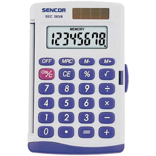 Zsebszámológép 8 digit kijelző Sencor SEC263/8 szürke kép