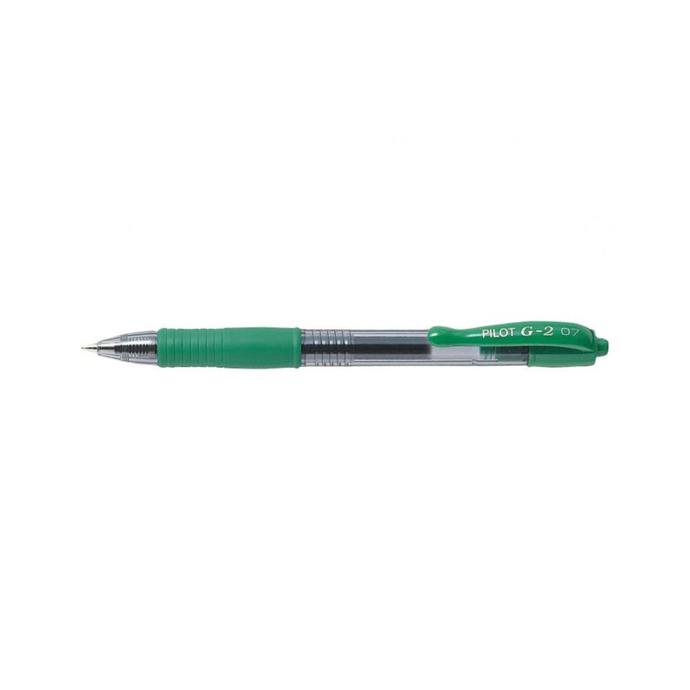 Zseléstoll 0,7mm, nyomógombos Pilot G-2, írásszín zöld kép
