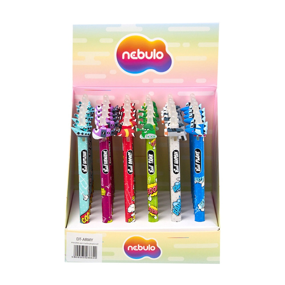 Zseléstoll radírozható, army, 36 db/display Nebulo kép