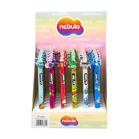 Zseléstoll radírozható, army, 36 db/display Nebulo kép