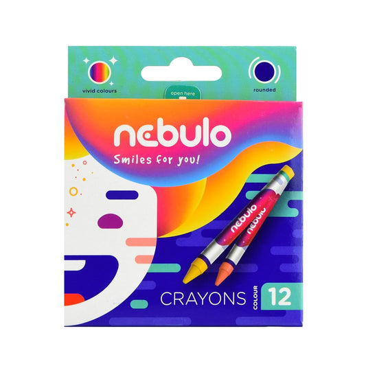 Zsírkréta készlet, Nebulo, 12 klf. szín kép