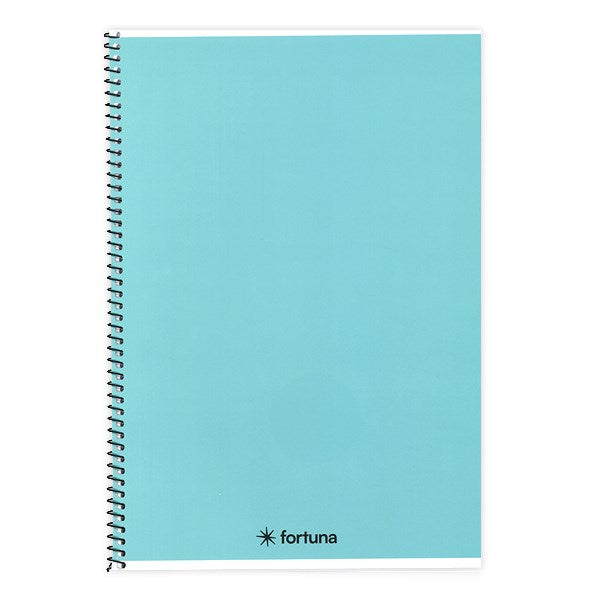 Spirálfüzet vonalas FORTUNA Monocolor A/5 70 lapos pasztell kék kép