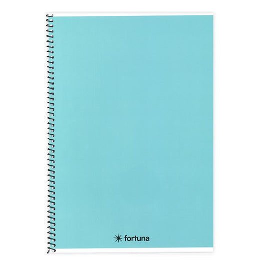 Spirálfüzet vonalas FORTUNA Monocolor A/5 70 lapos pasztell kék kép
