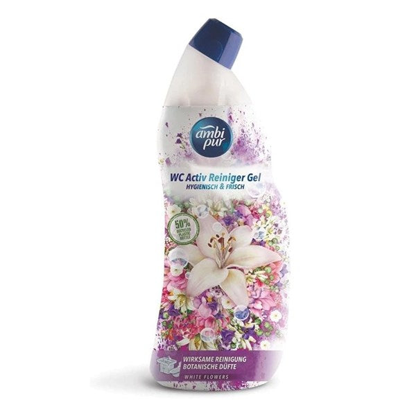Toalett tisztító gél AMBI PUR White flowers 750 ml kép