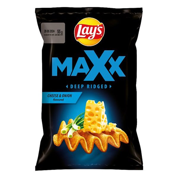 Burgonyachips LAY`S Max sajtos-hagymás 55 g kép