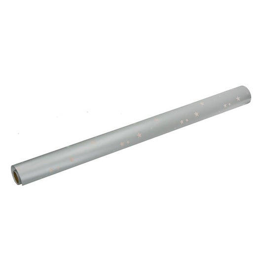 Díszcsomagoló CREATIVE tekercses 70x200 cm glitteres karácsonyi mintás ezüst matt kép