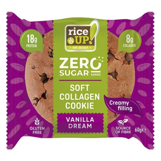 Rizskeksz RICE UP Zero collagen-protein vanília 60 g kép