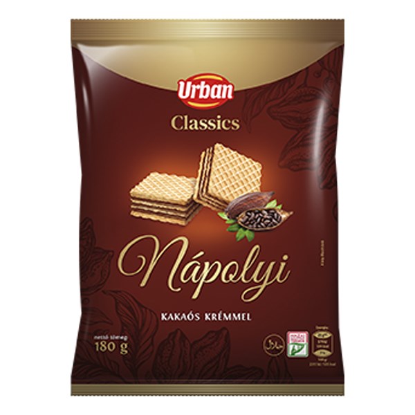 Töltött ostya URBAN Classic kakaós 180 g kép