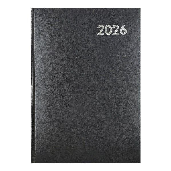 Határidőnapló ALISCA B/5 napi fehér lapos szürke 2026. kép