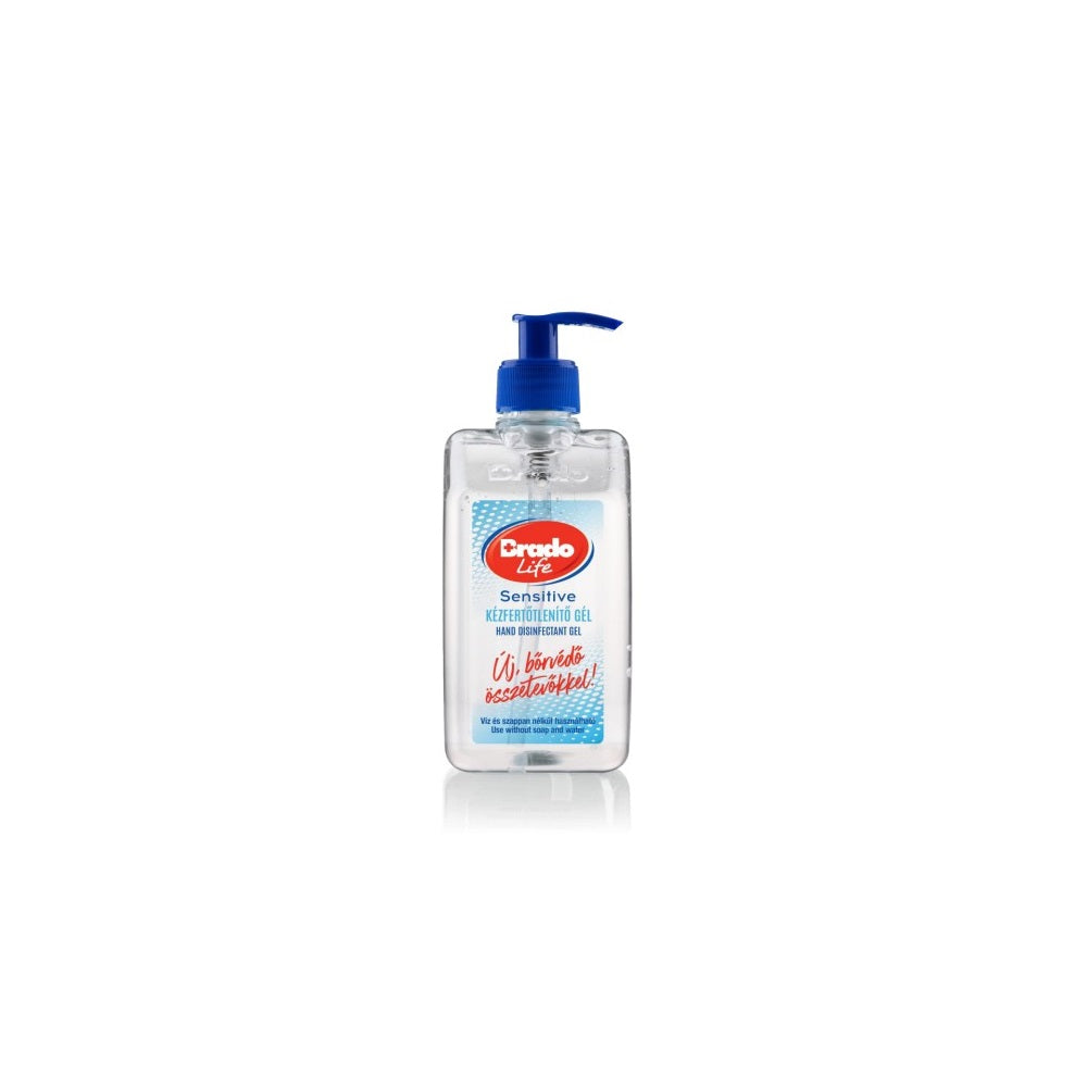 Kéz- és bőrfertőtlenítő gél pumpás 500 ml Bradolife Sensitive kép