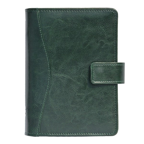 Gyűrűs kalendárium SATURNUS M231 sárga lapos zöld műbőr 2026. kép