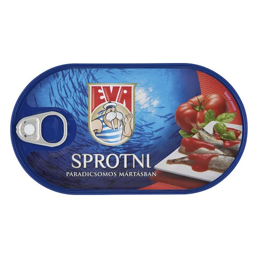 Sprotni EVA paradicsomos mártásban 170 g kép