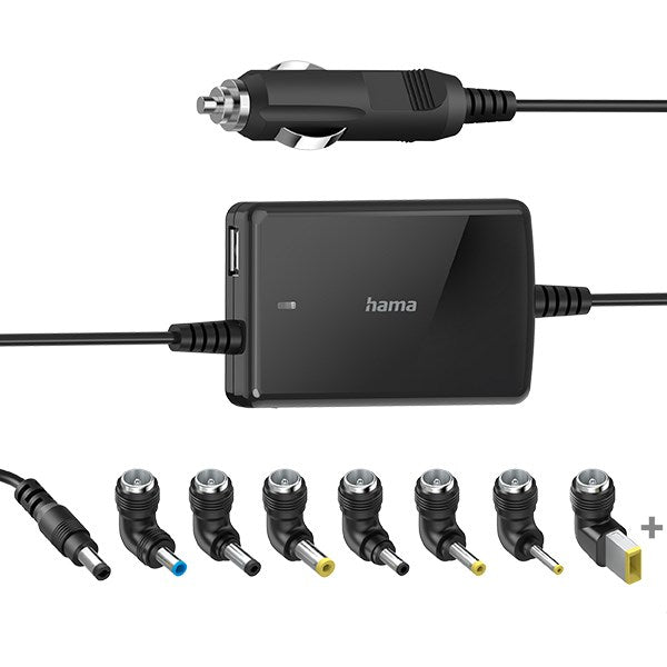 Autós notebook töltő HAMA Slim&Light univerzális 15-19V 70W kép