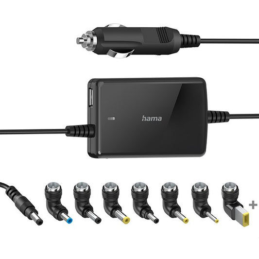 Autós notebook töltő HAMA Slim&Light univerzális 15-19V 70W kép