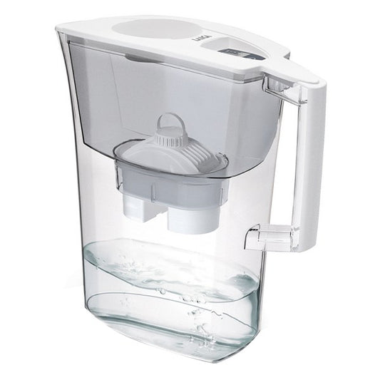 Vízszűrő kancsó LAICA Prime Line Elegance Ivory fehér elektronikus kijelzővel kép