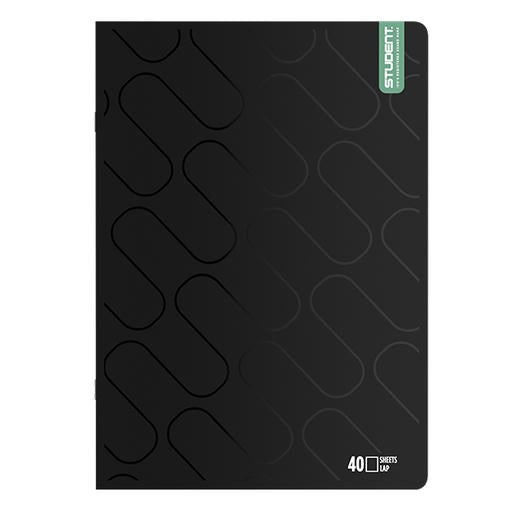Füzet sima ICO Student Black Prémium A/4 40 lapos kép