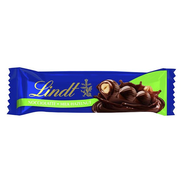 Csokoládé LINDT Nocciolatte töltött tejszelet 35 g kép
