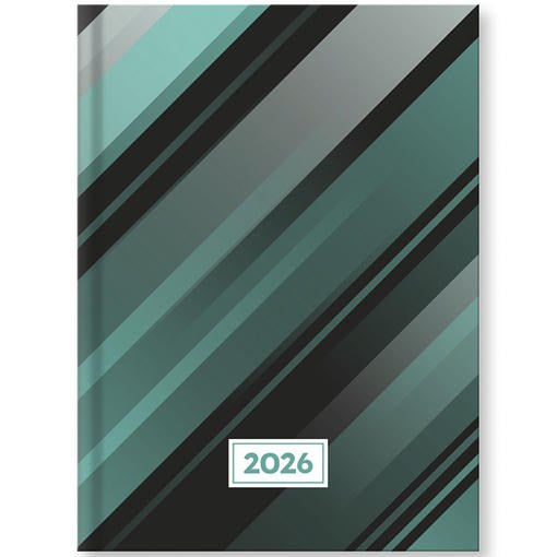 Határidőnapló VECTRALINE Csíkos B/6 heti fehér lapos 2026. kép