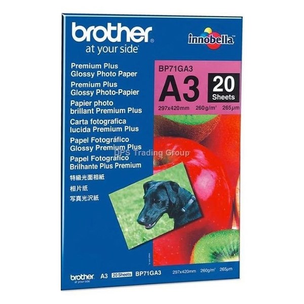 Fotópapír BROTHER BP71GA3 A/3 fényes 260 g 25 lapos kép