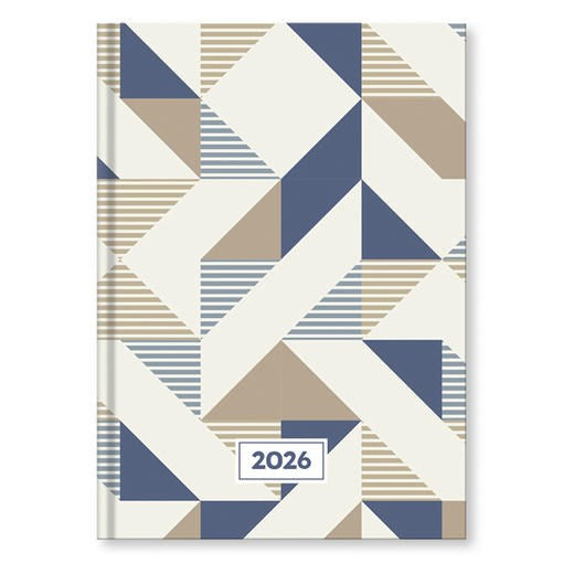 Határidőnapló VECTRALINE Geometria A/5 heti fehér lapos 2026. kép