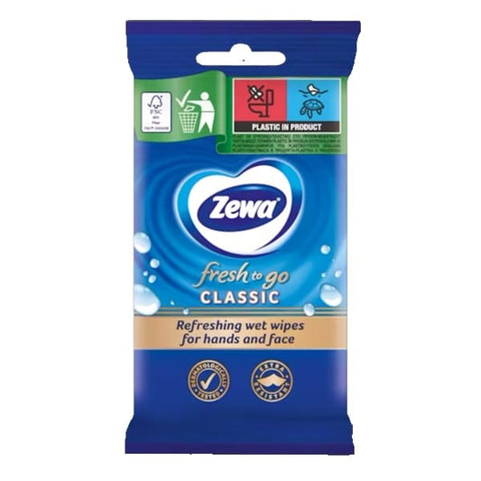 Nedves kéztörlő ZEWA Fresh To Go Classic 10 darabos kép