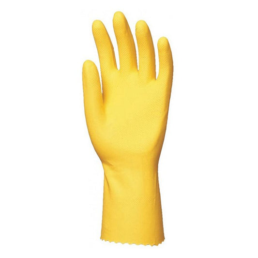 Gumikesztyű COVERGUARD latex pamutbolyhozott belső sárga 7-es 2 darab/pár kép