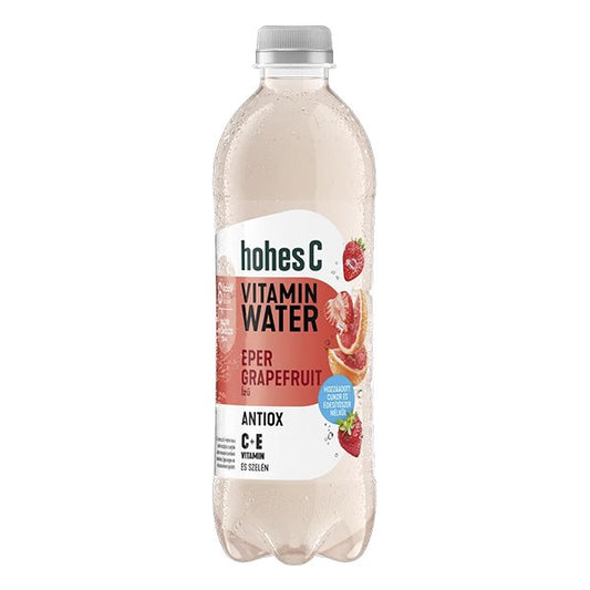 Ásványvíz szénsavmentes HOHES C Vitamin Antiox eper-grapefruit 10% 0,5 L DRS kép