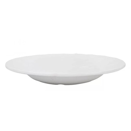 Mélytányér törhetetlen műanyag fehér kép