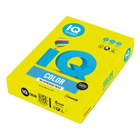 Fénymásolópapír színes IQ Color A/3 80 gr neon sárga  NEOGB 500 ív/csomag kép