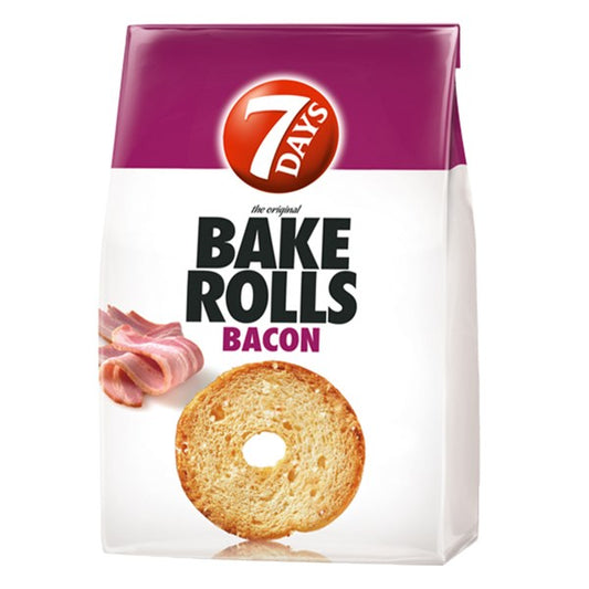 Kétszersült kenyérkarika TUC Bake Rolls bacon 80 g kép