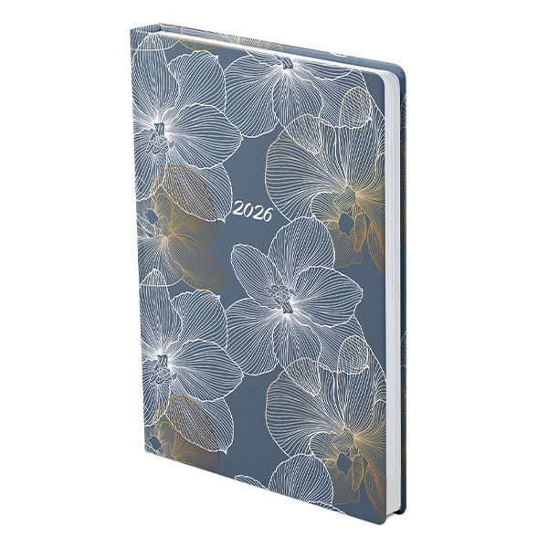 Határidőnapló TOPTIMER Joy J012 B/6 heti fehér lapos India Metalizált arany 2026. kép