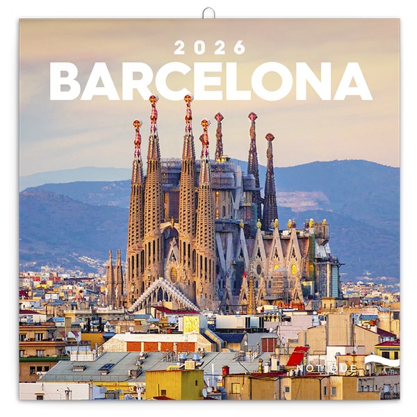 Lemeznaptár REALSYSTEM 300x300mm Barcelona 2026. kép