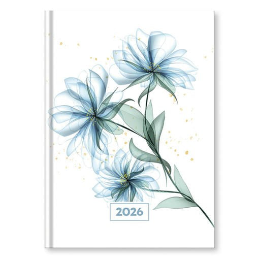 Határidőnapló VECTRALINE Mystic Blue secret A/5 napi fehér lapos 2026. kép