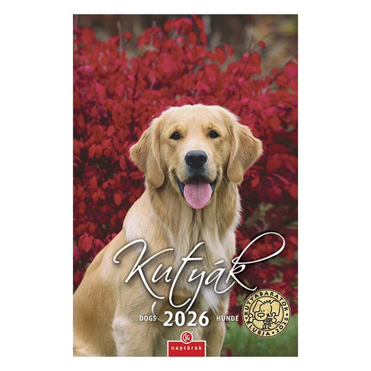 Falinaptár CSG 210x320mm álló Kutyák 2026. kép