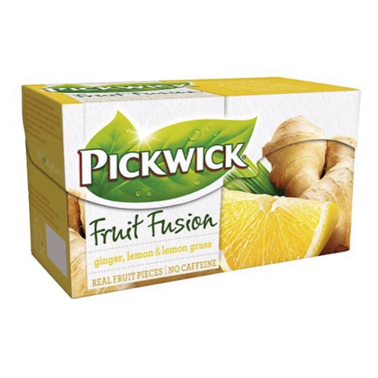 Zöld tea PICKWICK gyömbér-citromfű 20 filter/doboz kép