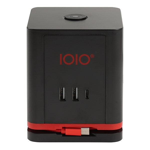 Kábel hosszabbító IOIO 3 aljzat 1,5m, 2xUSB-A, 1xUSB-C fekete kép
