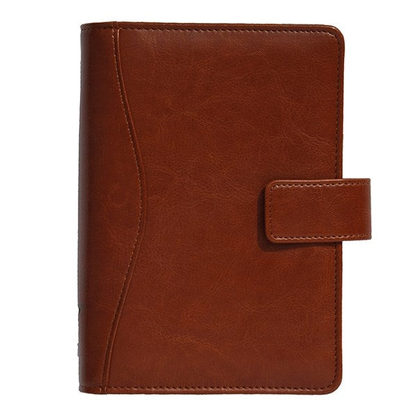 Gyűrűs kalendárium SATURNUS M231 sárga lapos antik barna műbőr 2026. kép