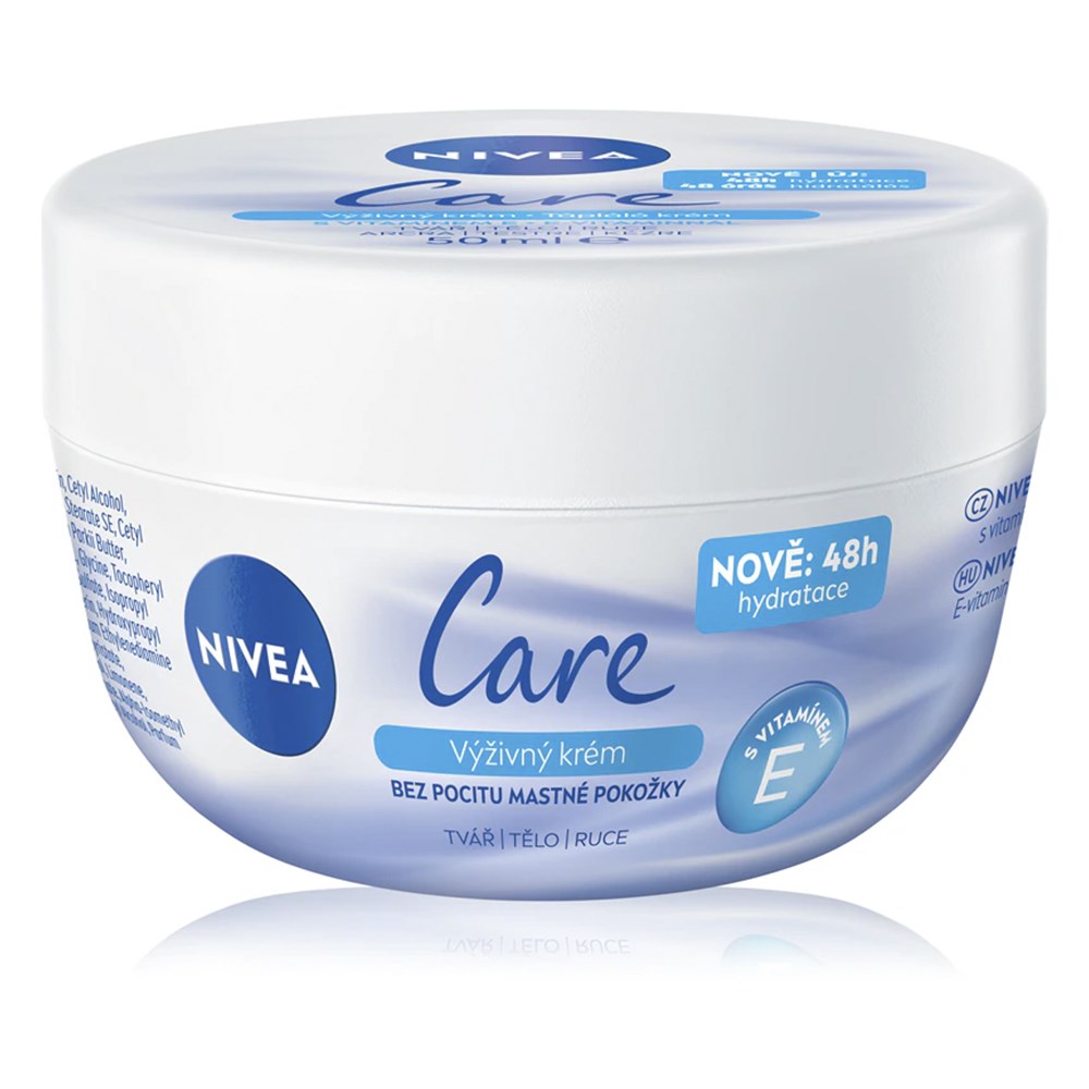 Testápoló NIVEA care tégelyes 200 ml kép