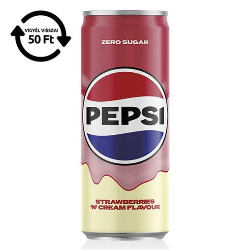 Üdítőital szénsavas PEPSI Treats Strawberry dobozos 0,24L DRS kép