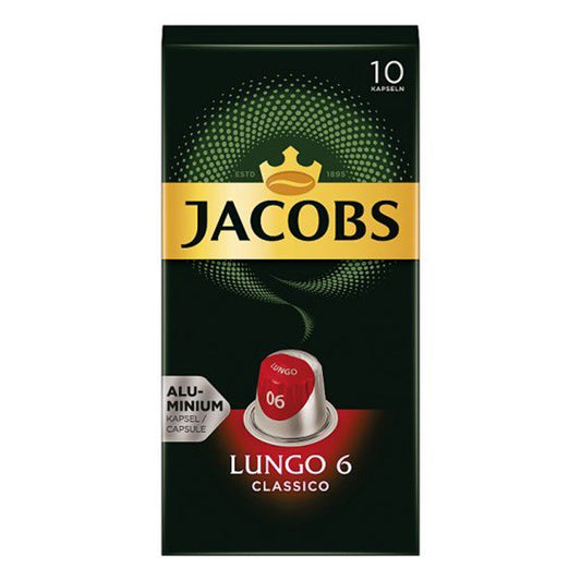 Kávékapszula JACOBS Nespresso Lungo 6 10 kapszula/doboz kép