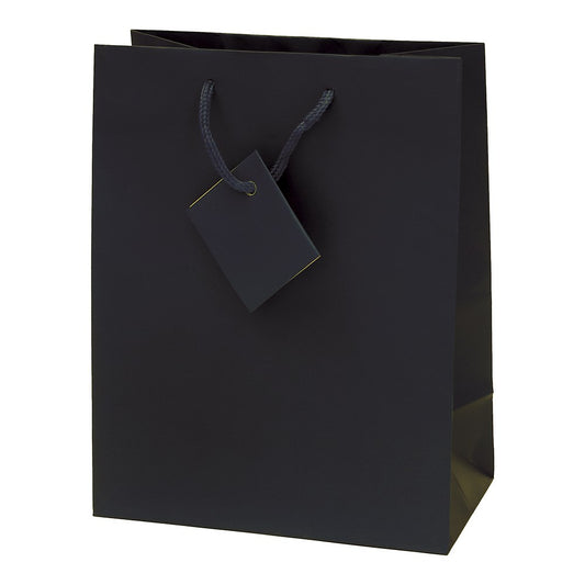 Dísztasak CREATIVE Special Simple M 18cm x 23cm x 10 cm egyszínű fekete zsinórfüles kép