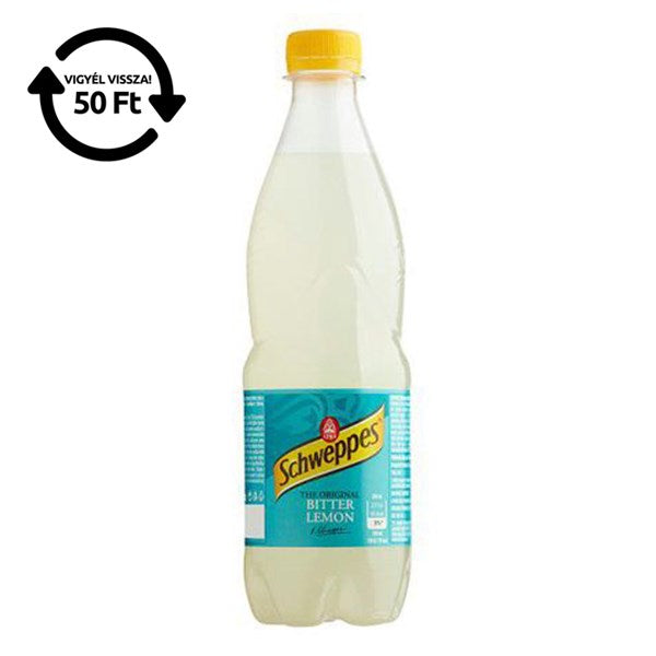 Üdítőital szénsavas SCHWEPPES Bitter Lemon 0,5L DRS kép