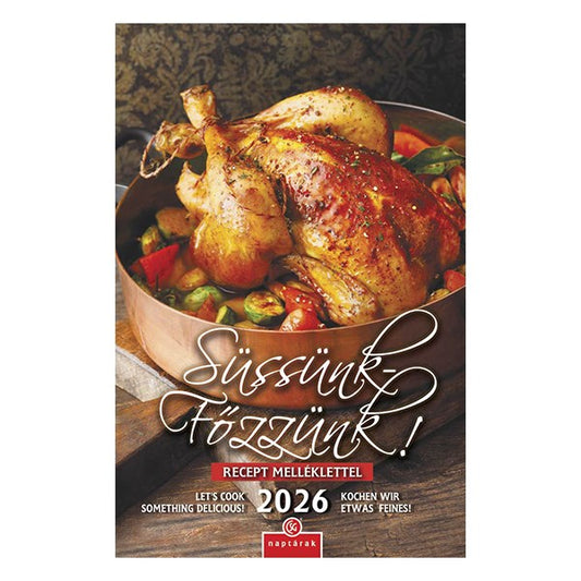 Falinaptár CSG 210x320mm álló Süssünk-főzzünk! 2026. kép