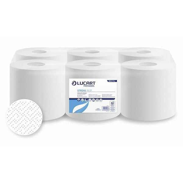 Kéztörlő tekercses LUCART Strong 19 CF 100 m fehér 2 rétegű kép