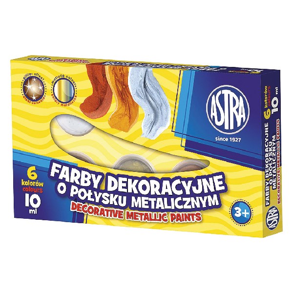 Dekorfesték ASTRA metál színek 6 darabos kép