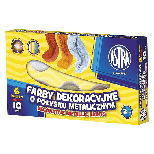 Dekorfesték ASTRA metál színek 6 darabos kép