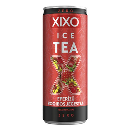 Üdítőital szénsavmentes XIXO Ice tea eper-rooibos zero 0,25L DRS kép